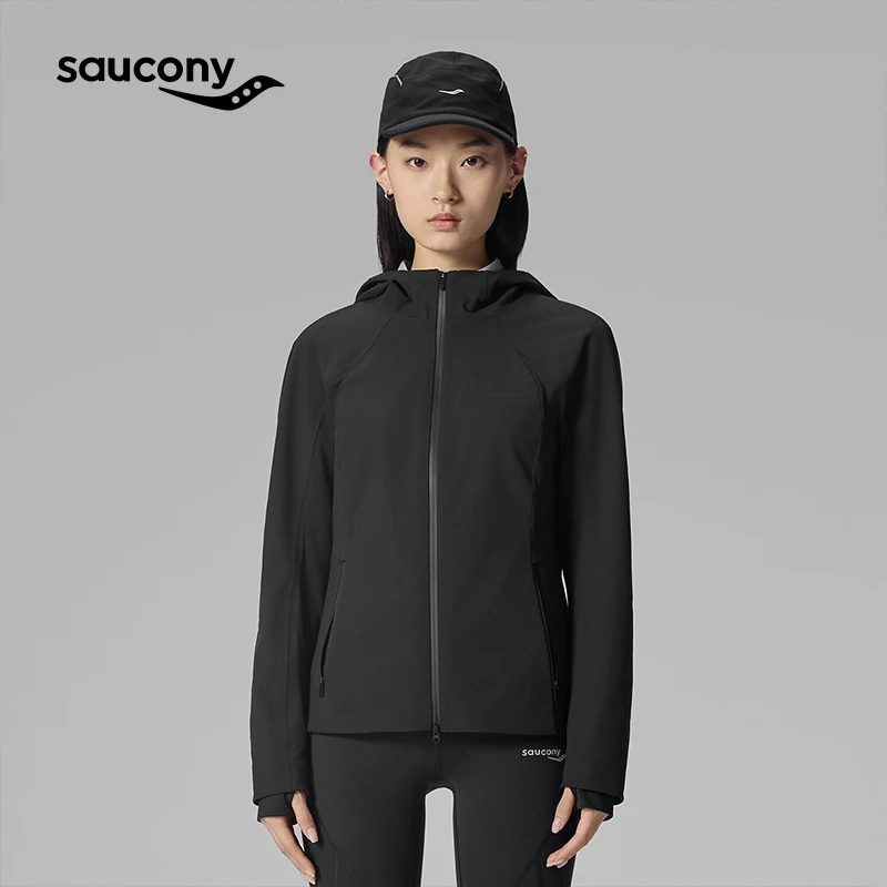 Saucony索康尼官方运动休闲日常百搭舒适透气宽松保暖连帽短棉服