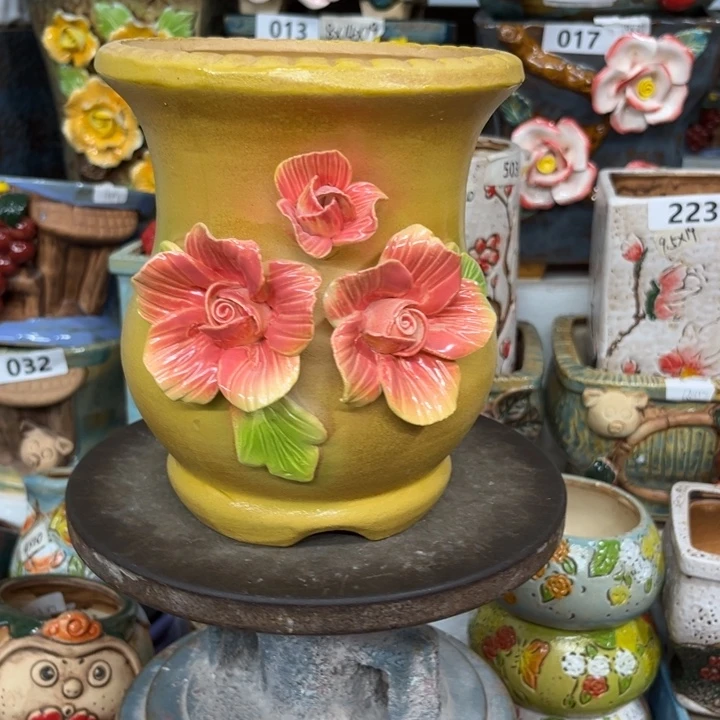 紫砂花盆粗陶材质多肉花盆