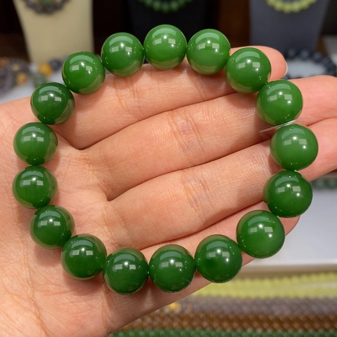 和田玉未镶嵌手串卡12