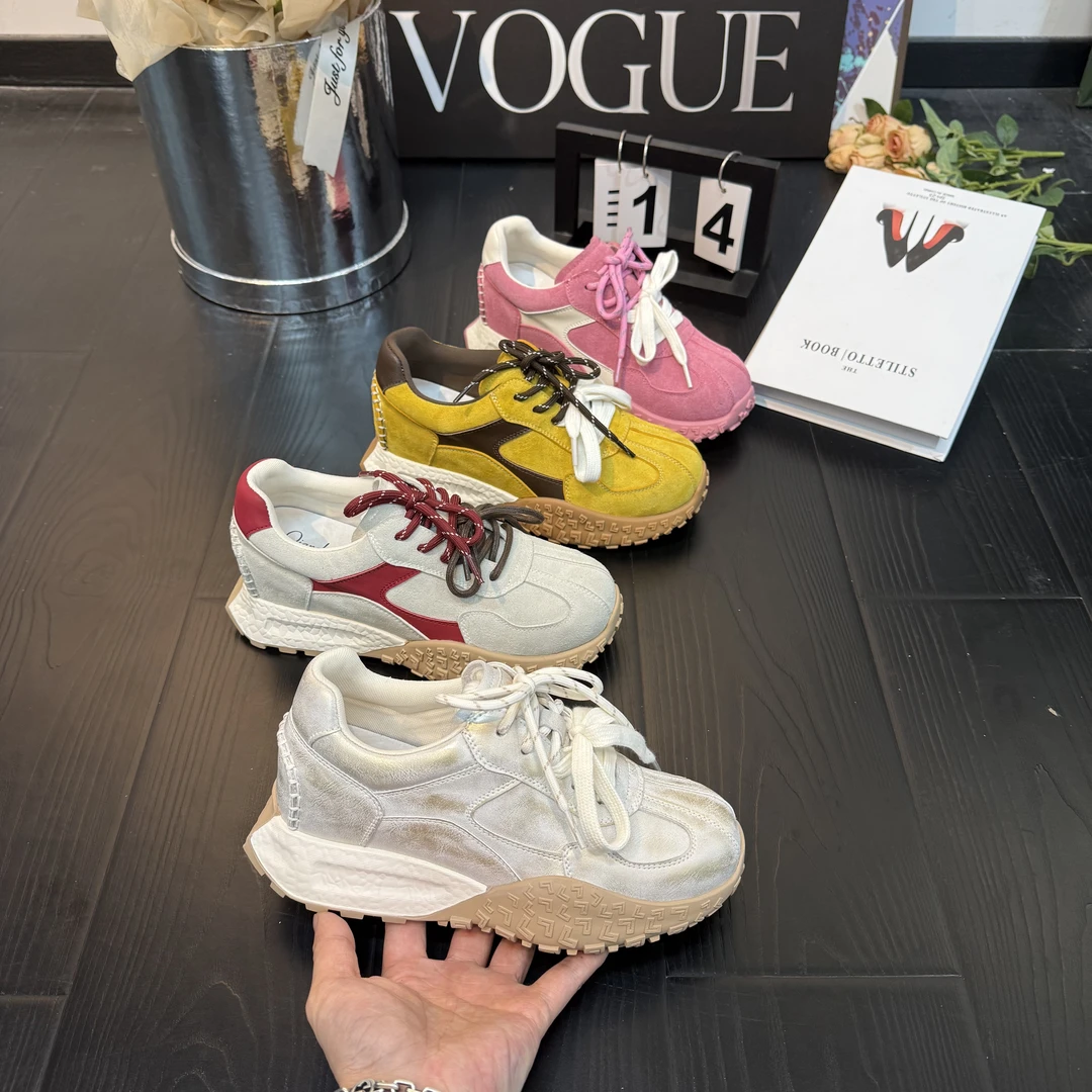 千之恋U欧若风增高6CM2025春季新款休闲时尚百搭厚底气质女鞋8568