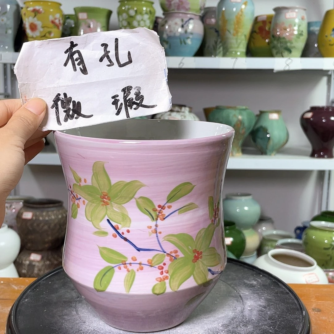 景德镇陶瓷花盆微瑕236