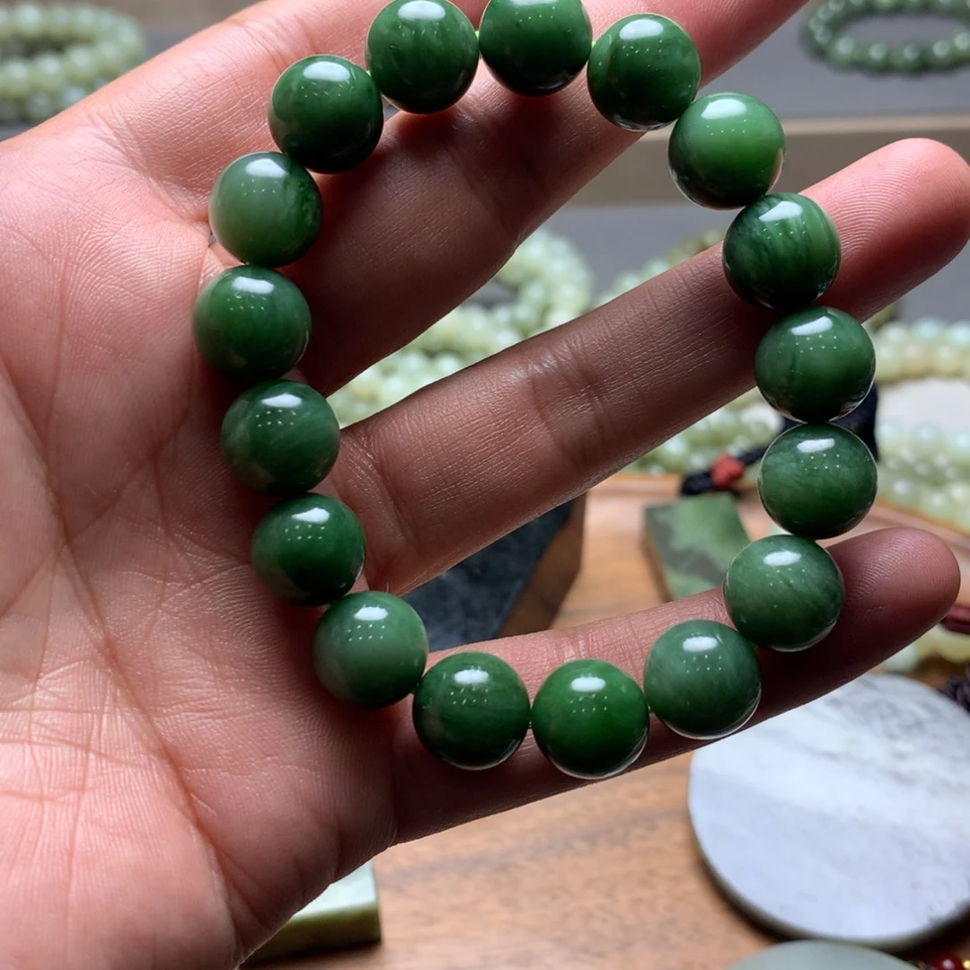 和田玉未镶嵌手链