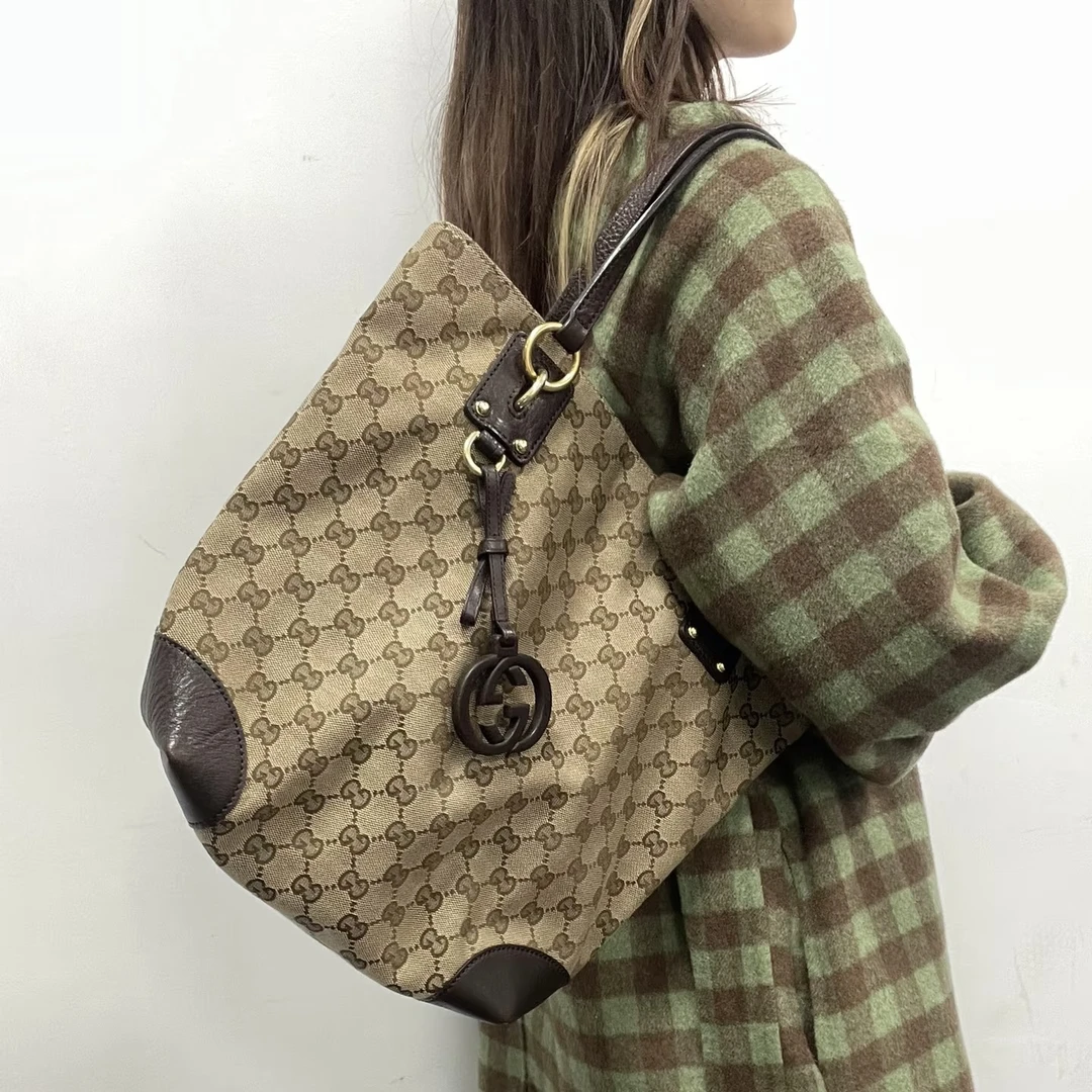 95新 GUCCI/古驰 古驰gucci 老花托特 新到