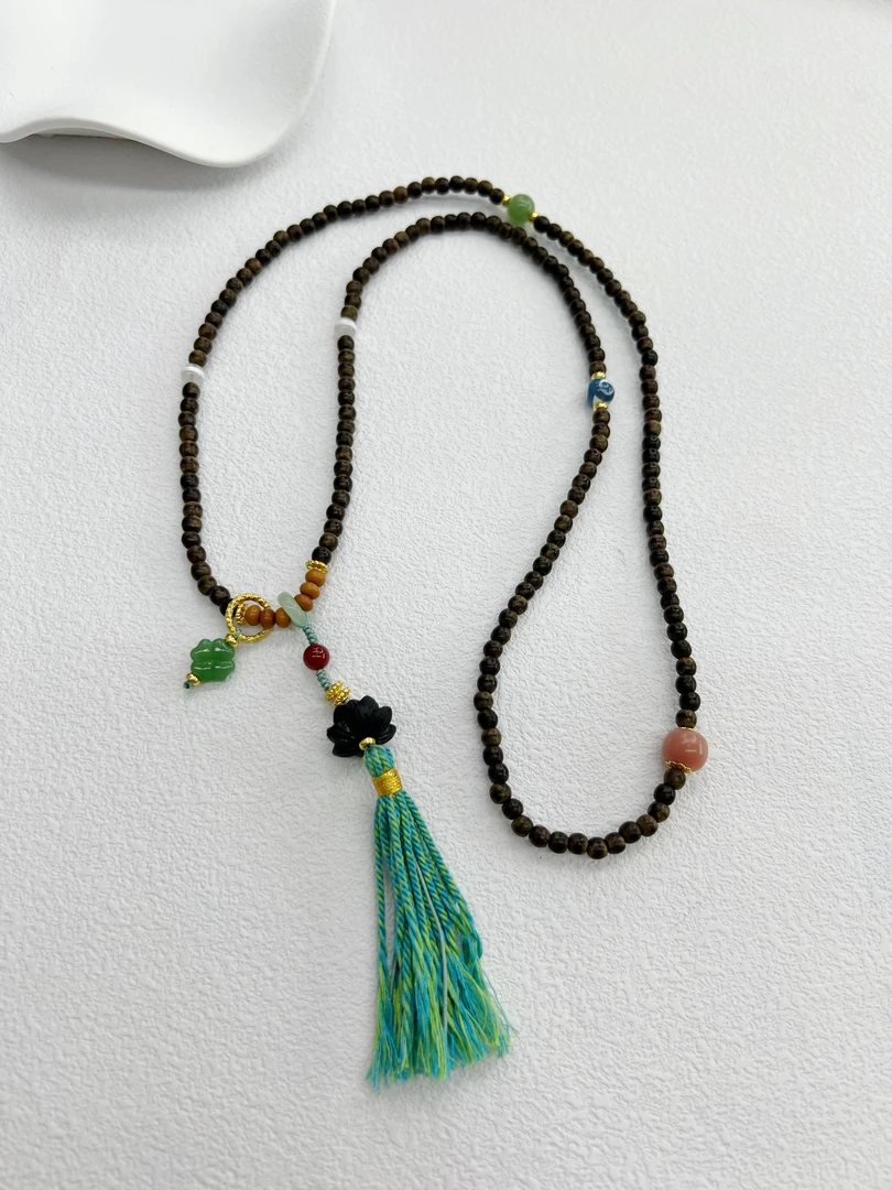 343非金属南红DIY多宝项链