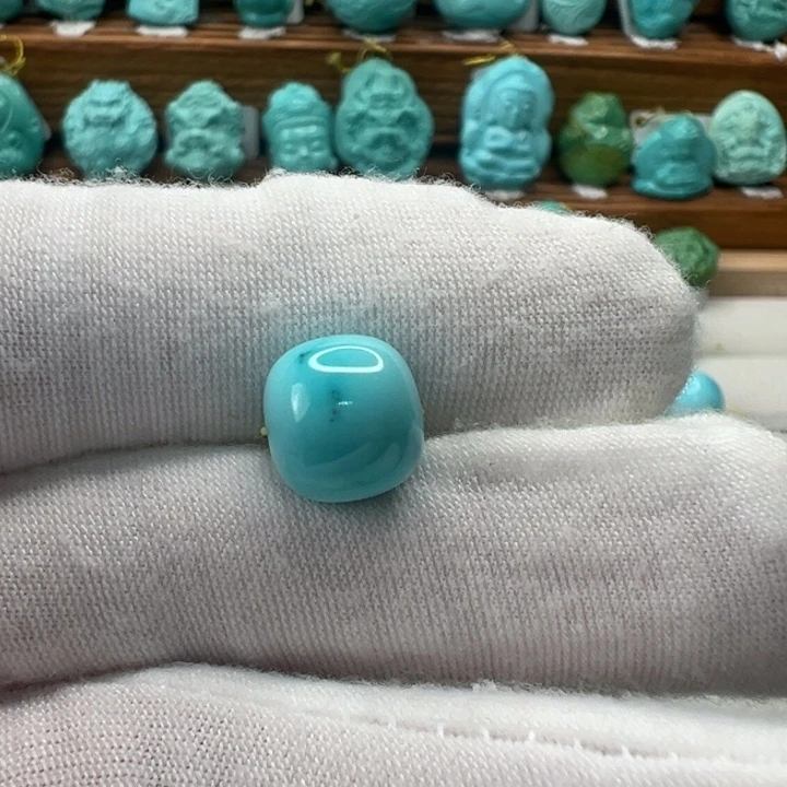 绿松石未镶嵌老型珠10.3mm