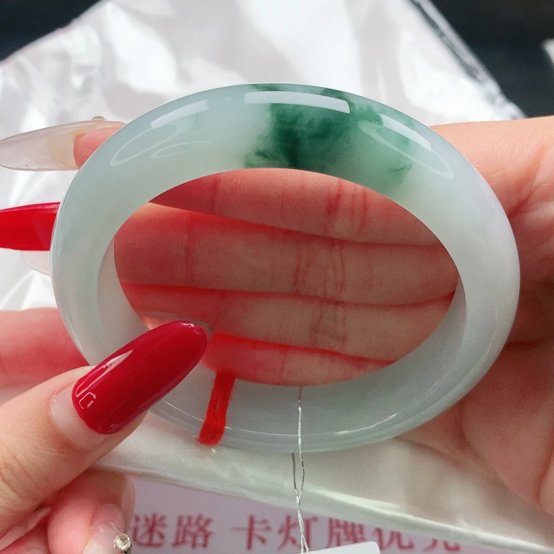 未镶嵌手镯翡翠55圈