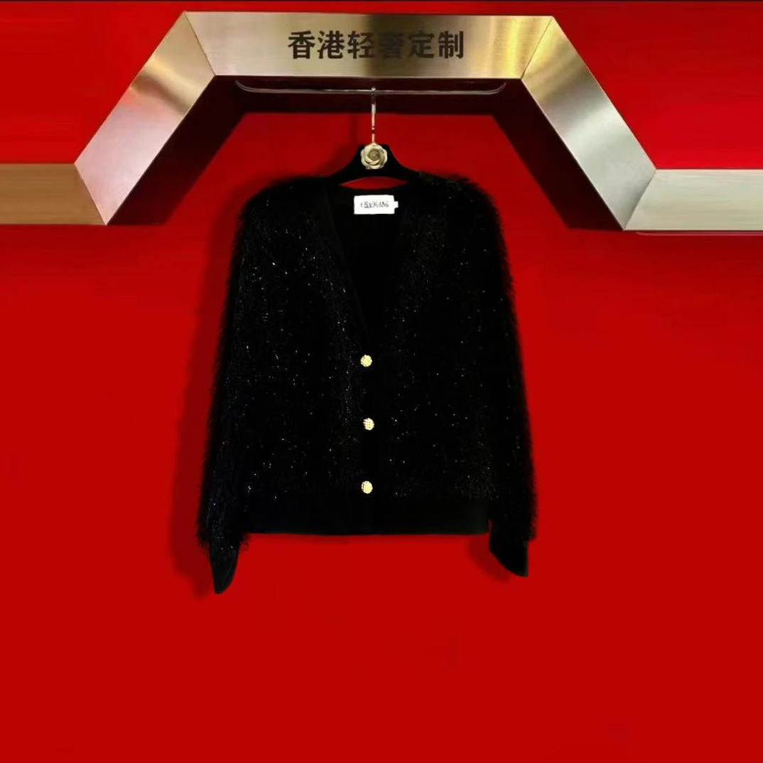 【全额运补】秋冬新款闪轻奢定制设计时尚洋气宽松显瘦百搭韩版外套