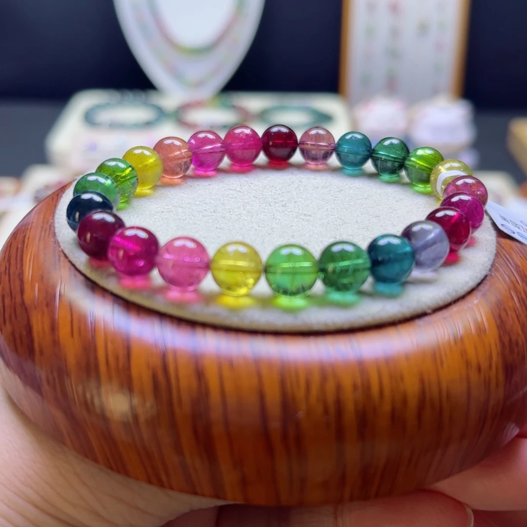 紫晶手串未镶嵌色标7.8mm