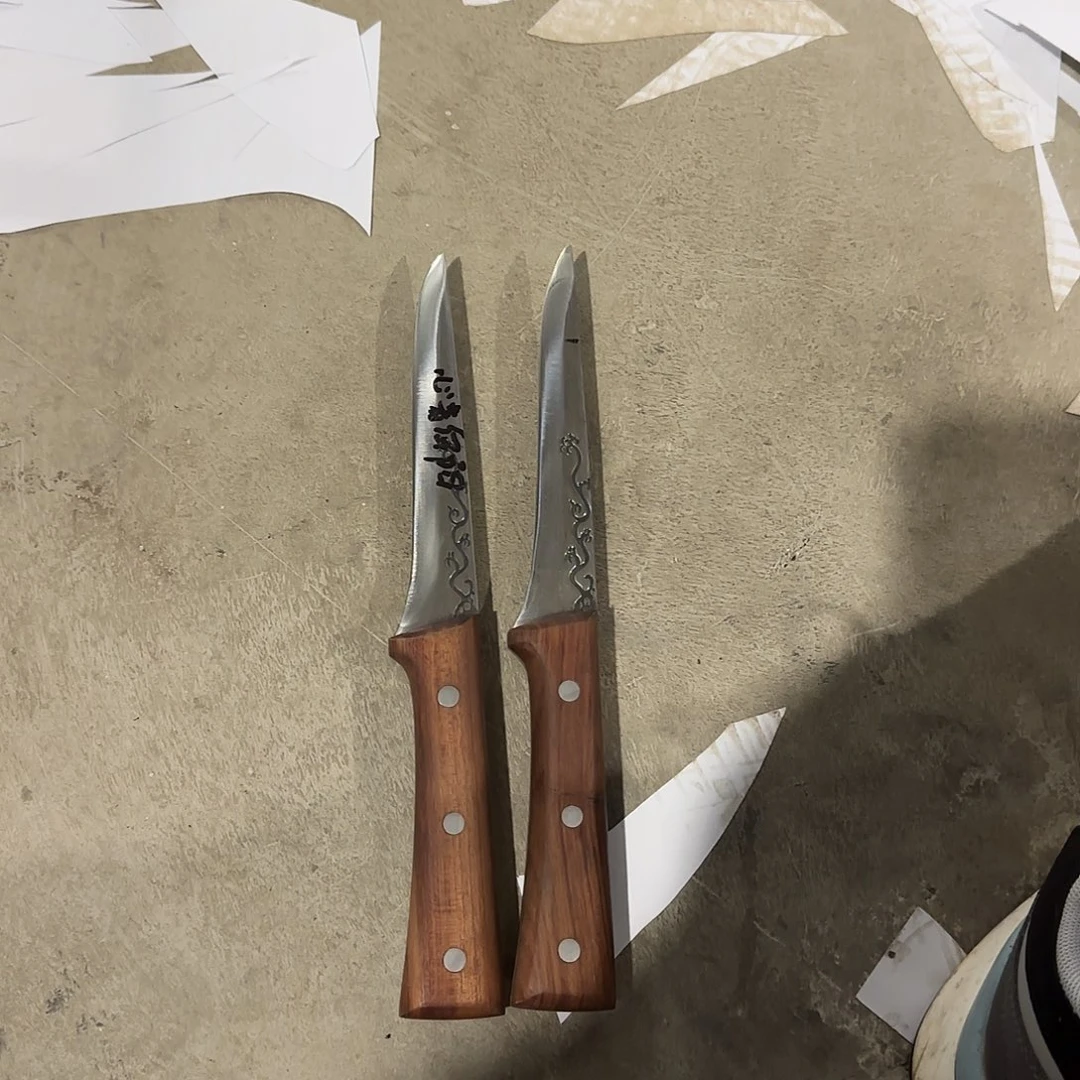 高碳锰钢炮弹钢手工锻打分割刀