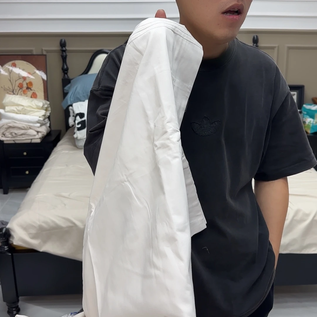 赤***生棉棉072三件套玉粉色标准被罩➕枕套