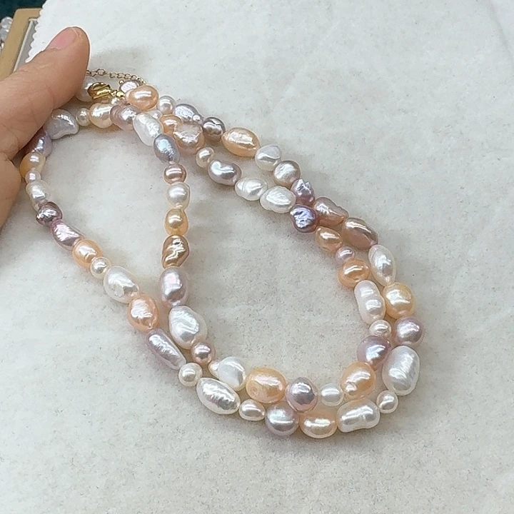 淡水珍珠发饰银S925镶嵌
