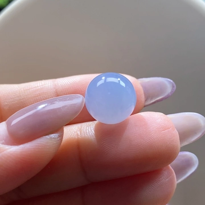 翡翠未镶嵌吊坠(不含链)翡翠满蓝紫珠卡13