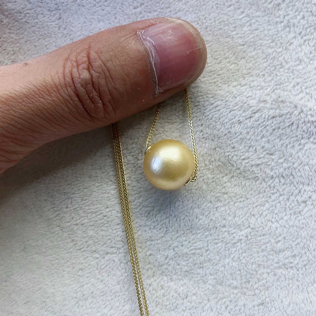 海水珍珠颈饰银S925镶嵌