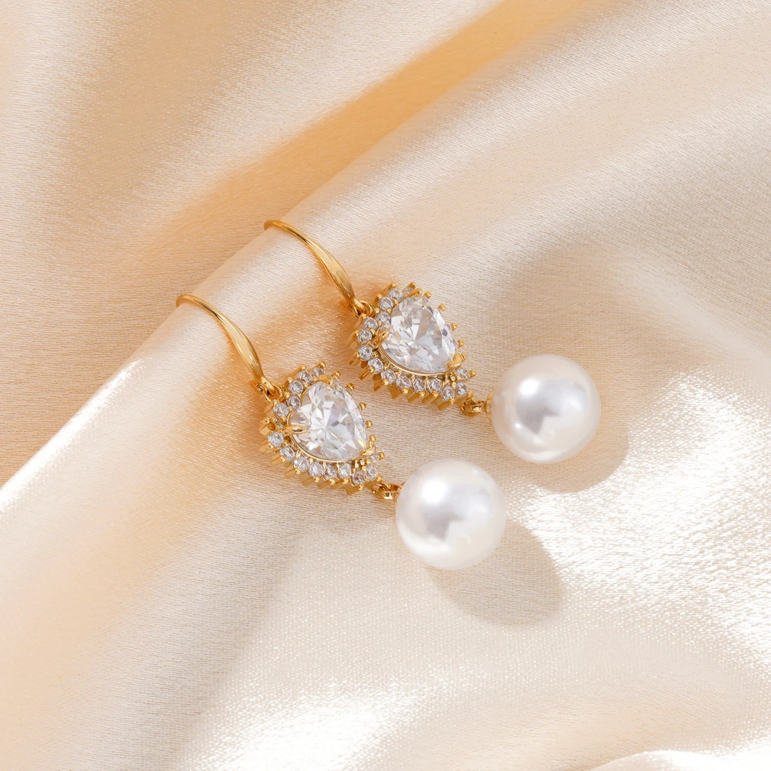 铜合金耳饰 气质轻奢时尚百搭复古法式小众长款耳环PT0509