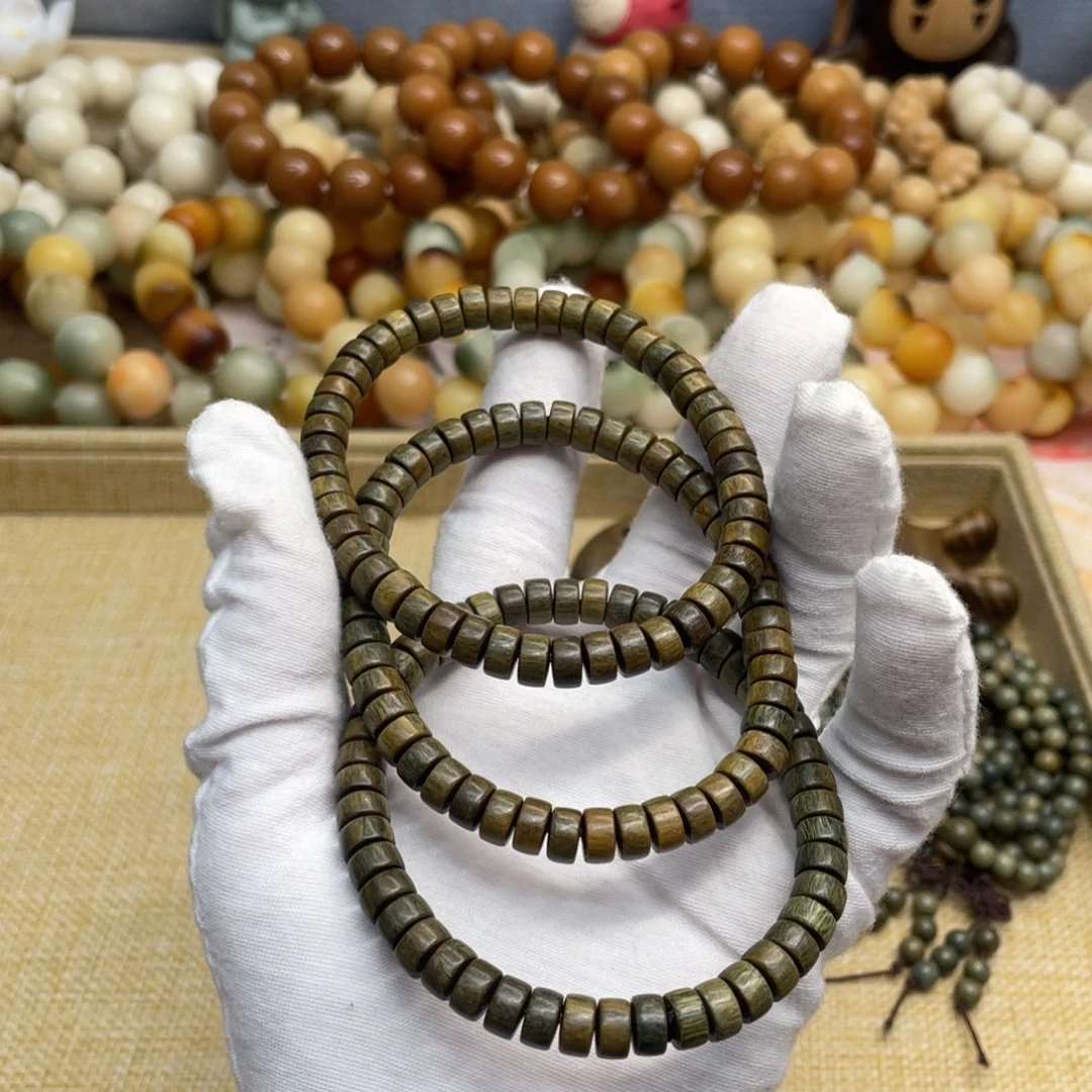 菩提根/象牙果吊坠6小绿檀药片一锅781