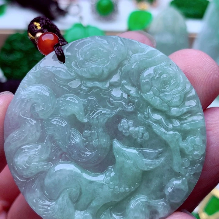 翡翠未镶嵌吊坠(不含链)