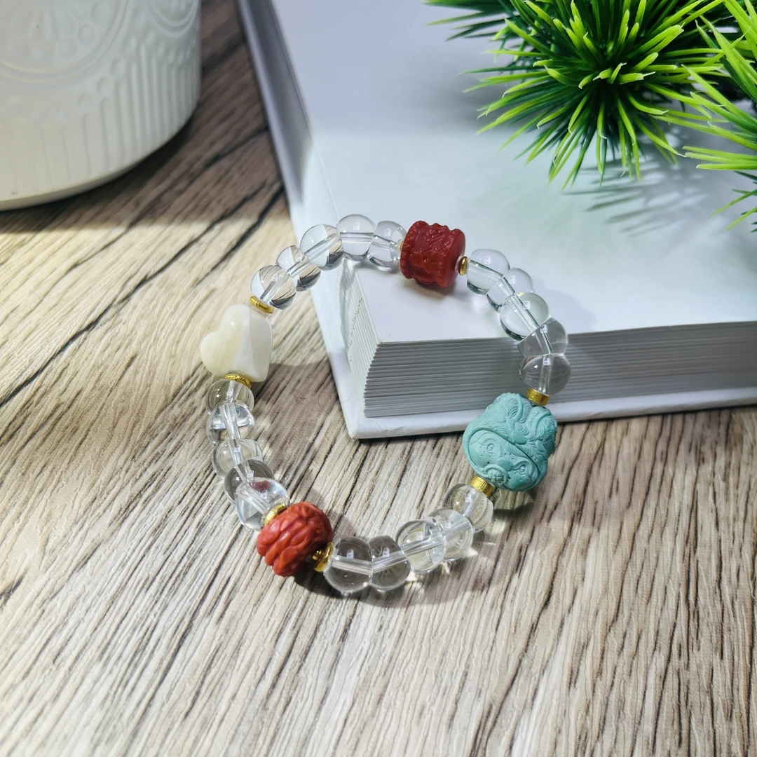 【桦雅珠宝】水晶18K金多宝手串-A2151