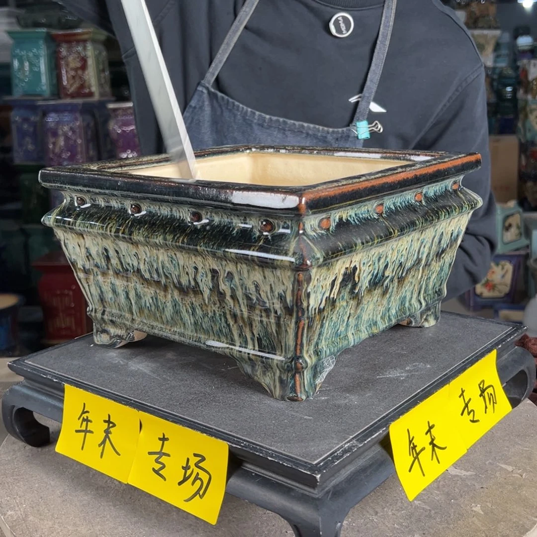 一风堂石湾花盆。微瑕