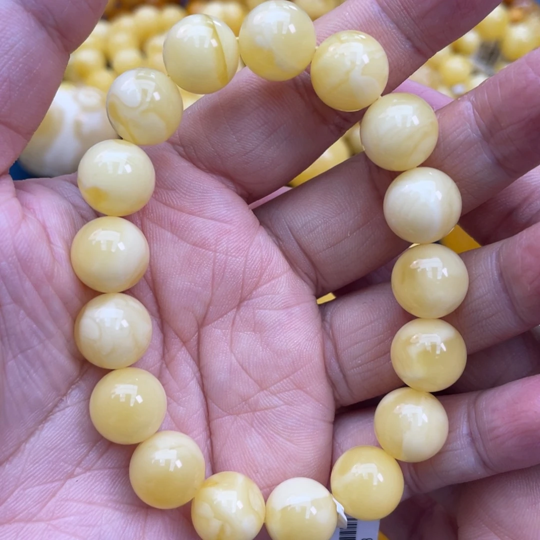 琥珀裸石未镶嵌琥珀蜜蜡12m m