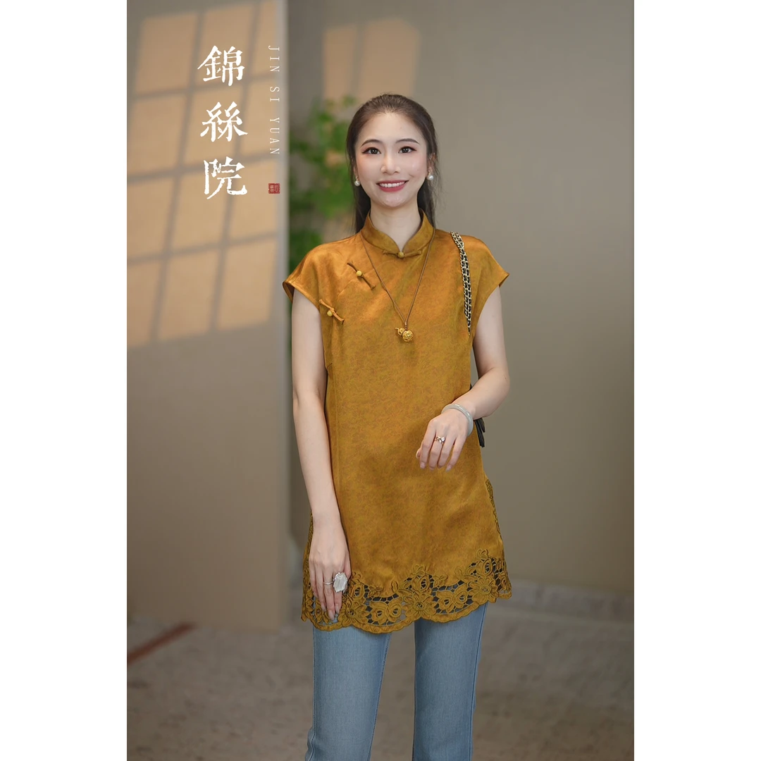 绸缘【什锦】桑蚕丝百搭新中式轻奢时尚百搭上衣SYX67181969
