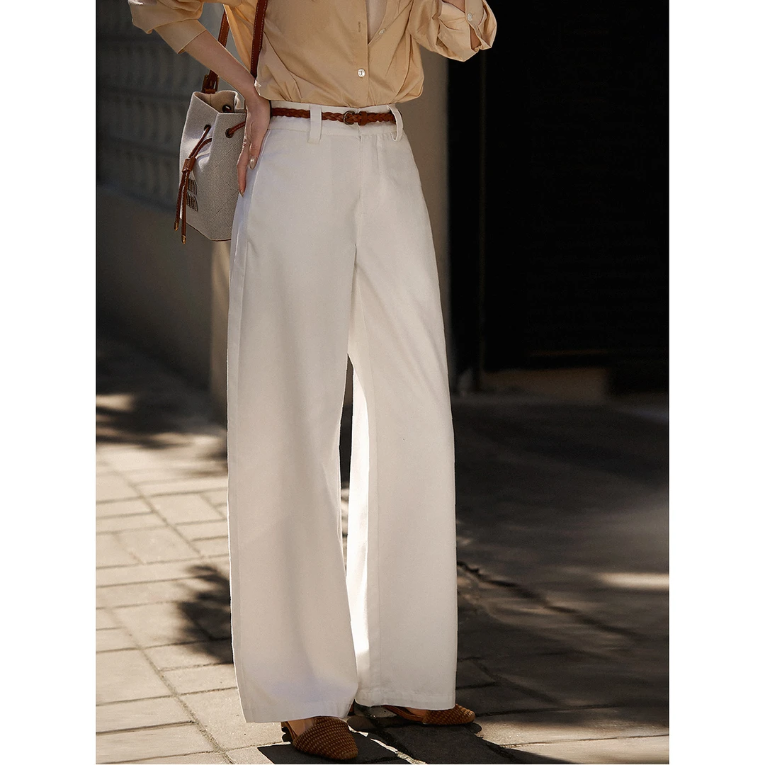 笑涵阁 肤感享受黑科技北极醋酸直筒牛仔裤25女NKF861959AG