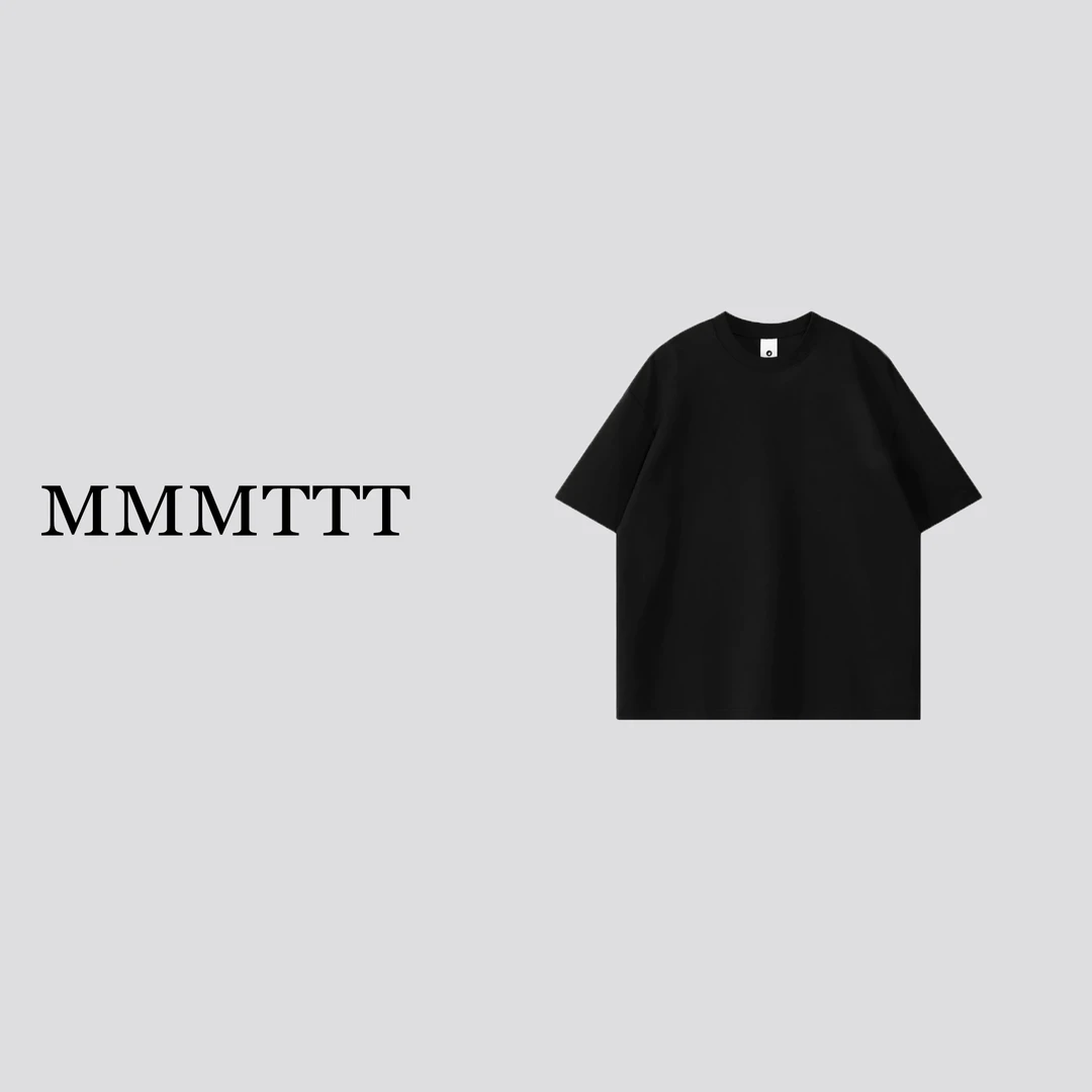 【4号链接】【高】D176-胸前三别针 男女休闲宽松潮流印花情侣短袖