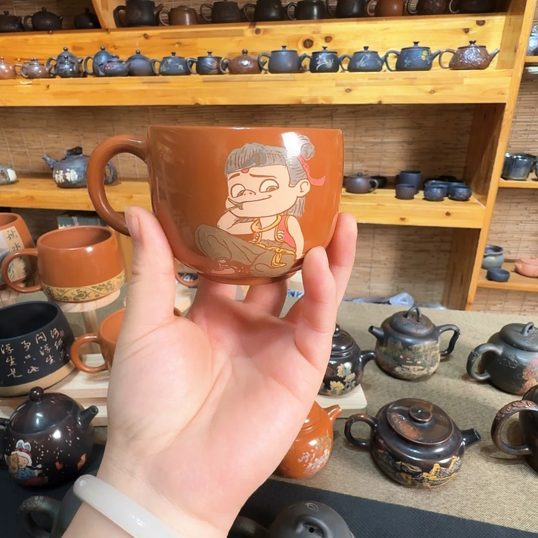 土***贝其他复烧红泥咖啡杯