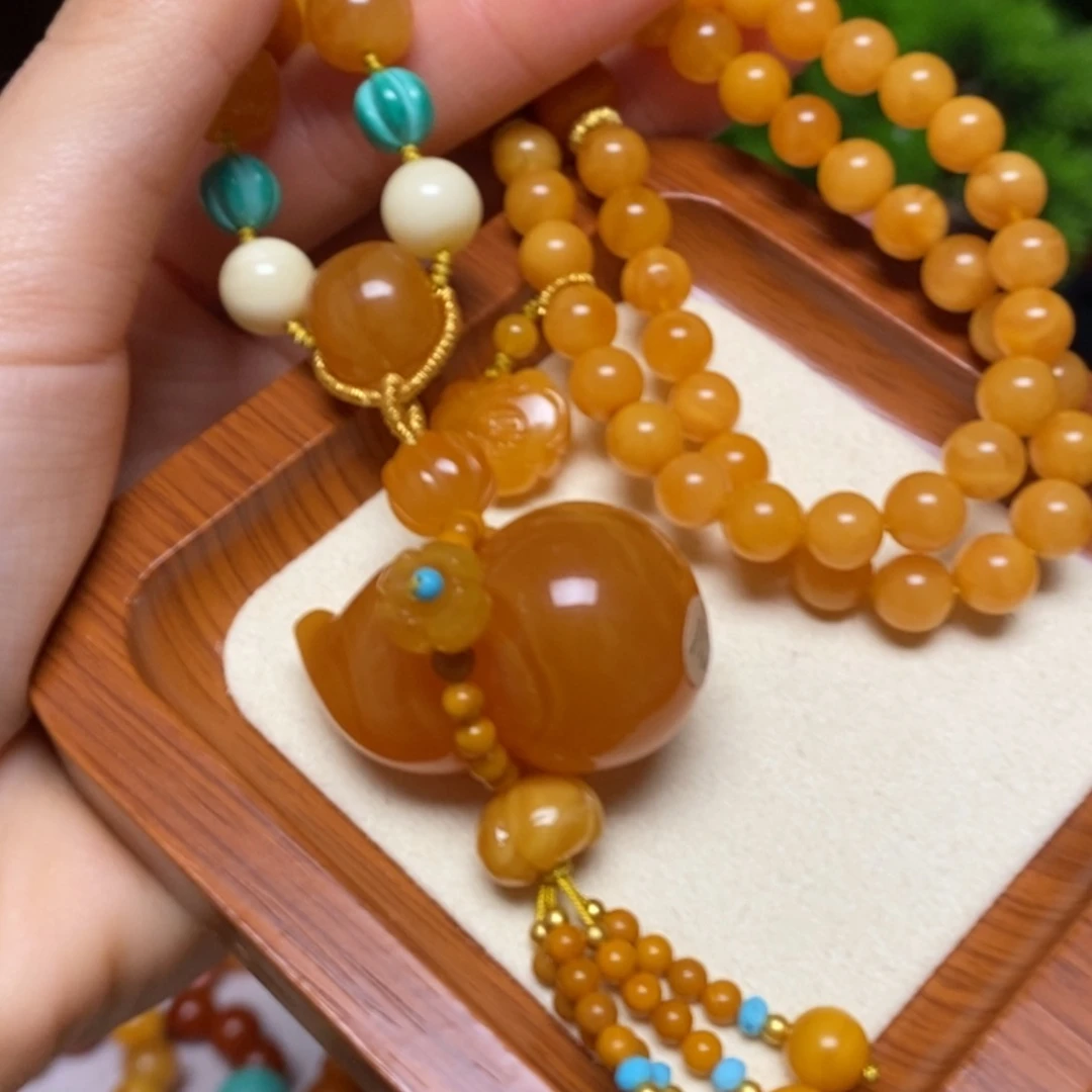 【闪购商品】蜜蜡颈饰未镶嵌项链