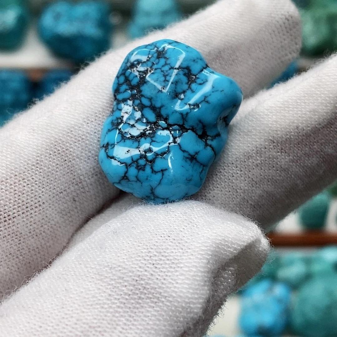 绿松石未镶嵌天然原矿 地大质检 抖音基地 顺丰发货