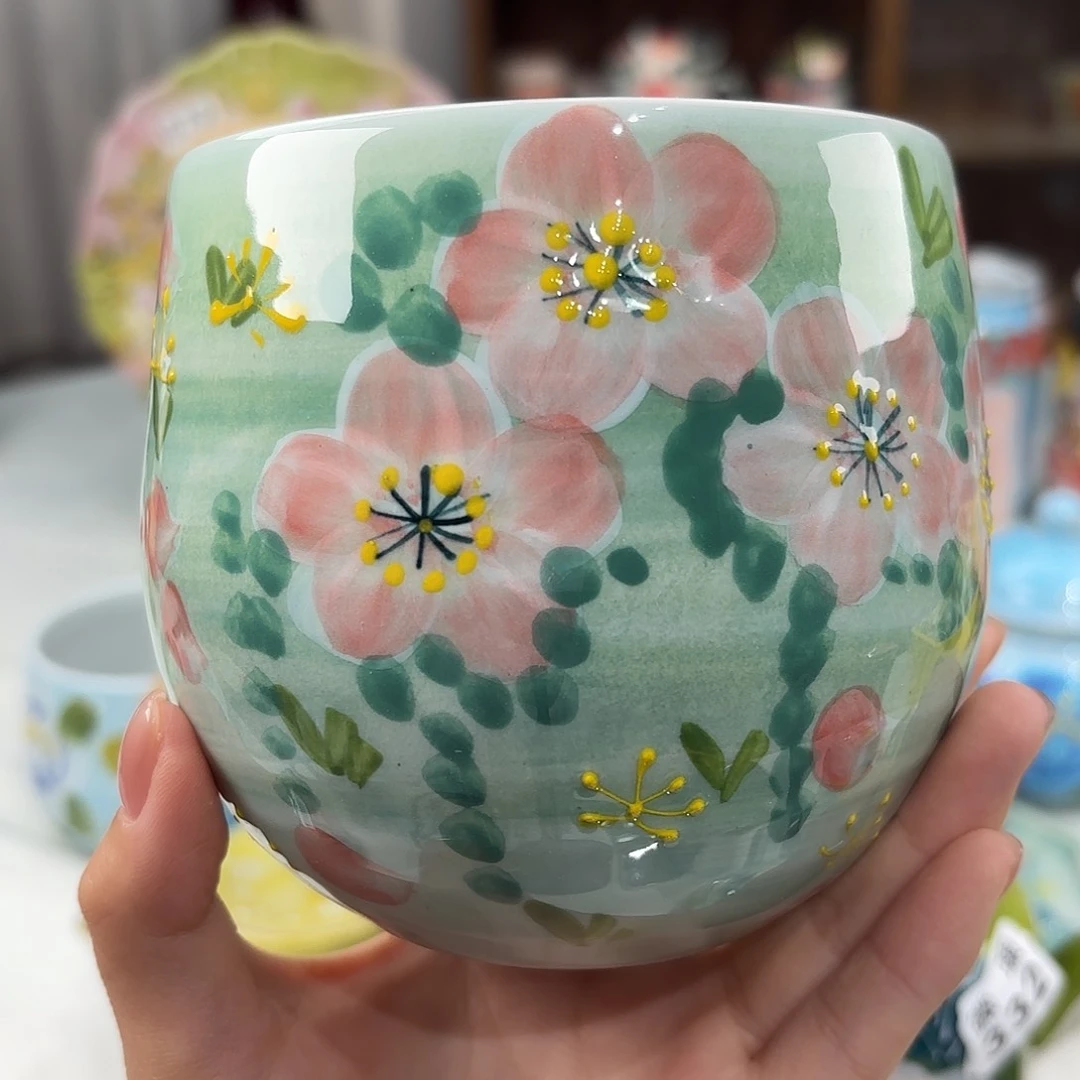景德镇手绘高温釉下彩陶瓷茶具