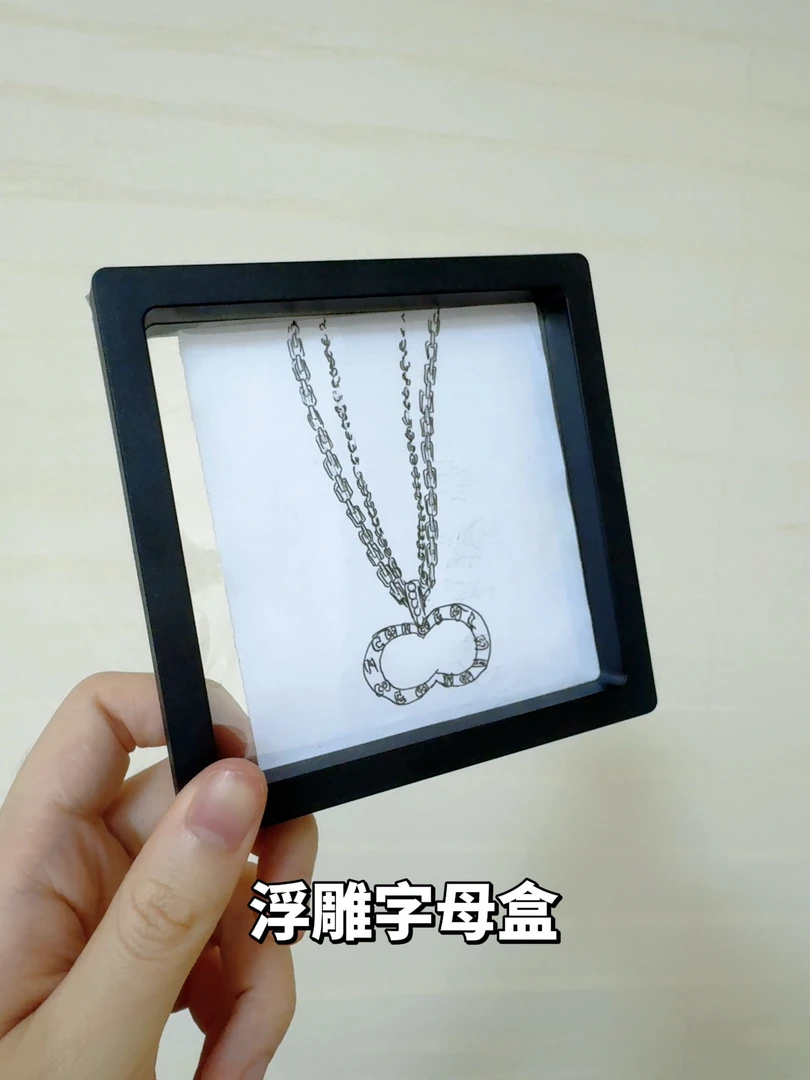 铜合金项链 【双链条浮雕字母项链C165】小香风轻奢百搭简约项链