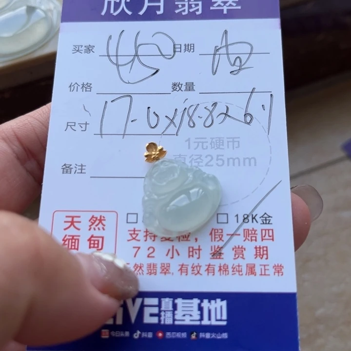 翡翠未镶嵌颈饰天然