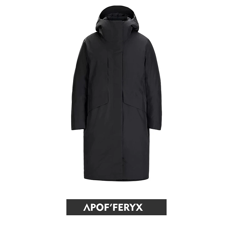 商茑鹅绒冲锋衣冬季羽绒服男女同款户外中长款