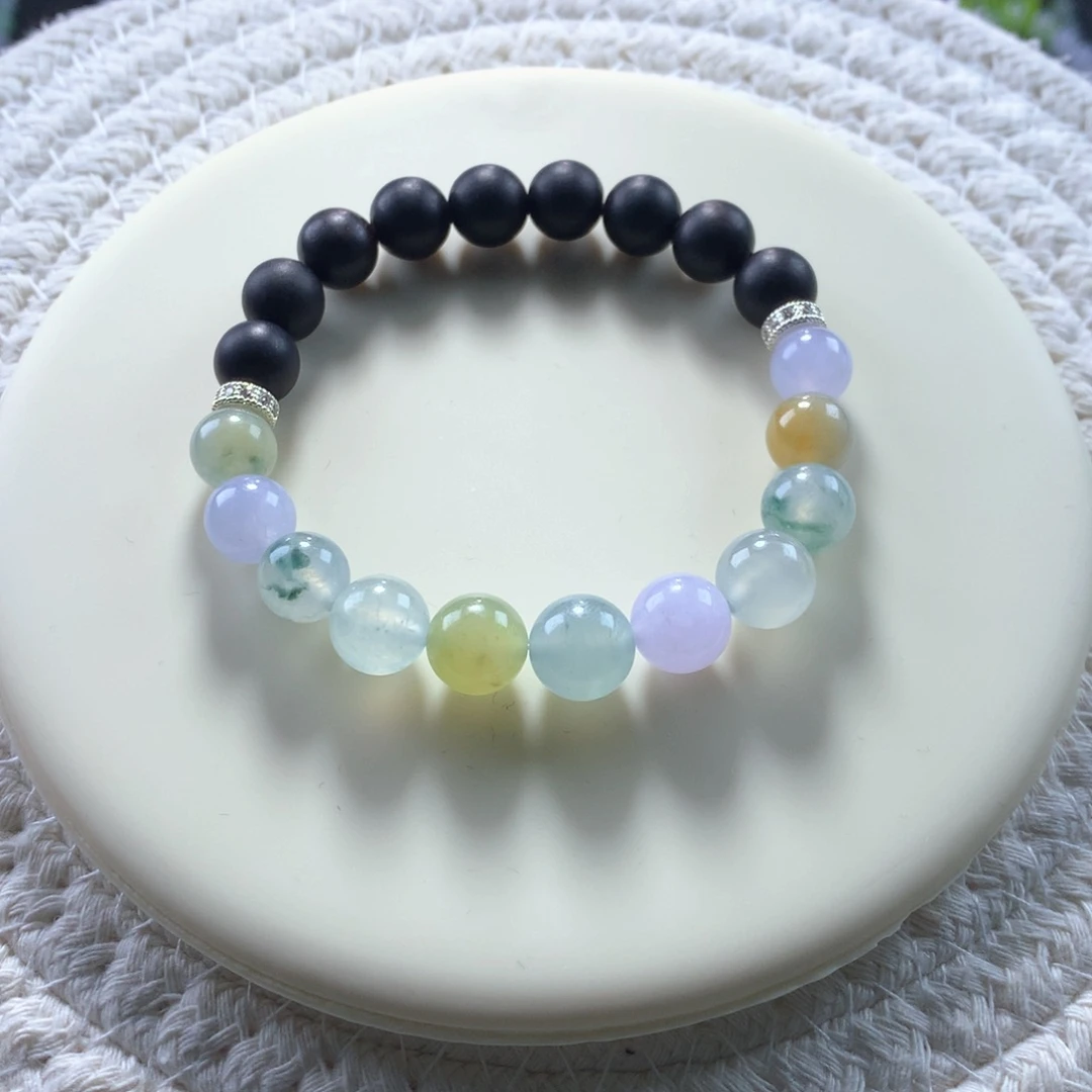 翡翠手链未镶嵌卡9莫奈花园