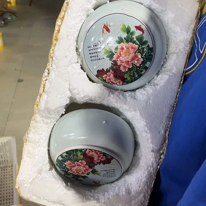 摆件各種器形高檔陶瓷茶葉罐