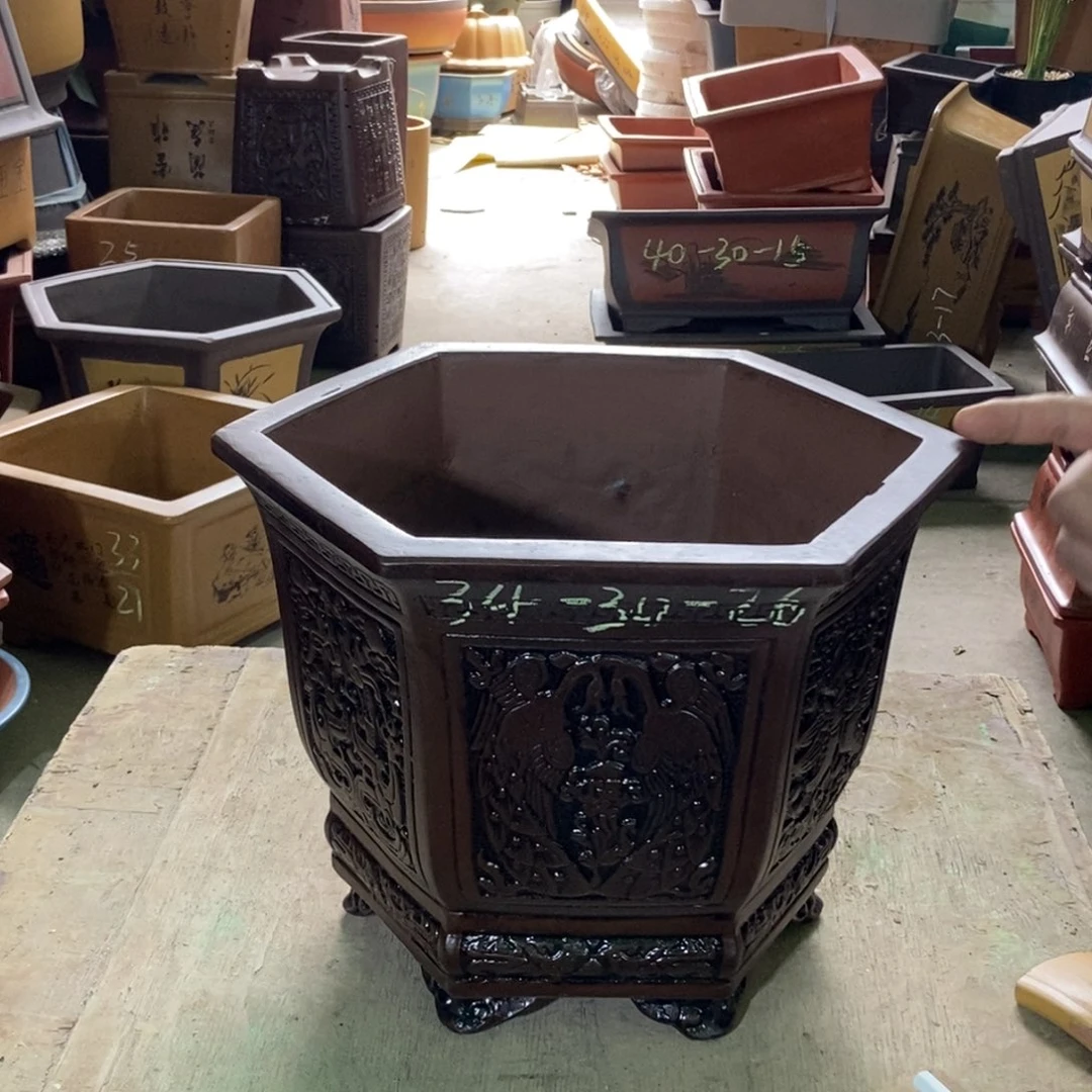 紫砂花盆紫砂紫砂