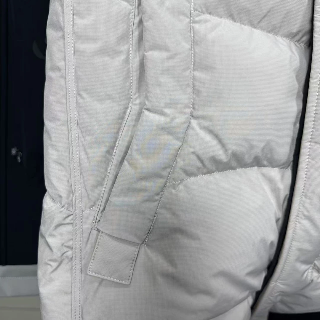 99067中长款加厚外套情侣款男女同款羽绒服男士