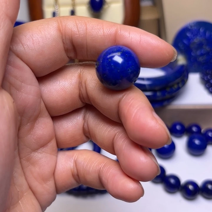 青金石吊坠(不含链)未镶嵌单珠17m m