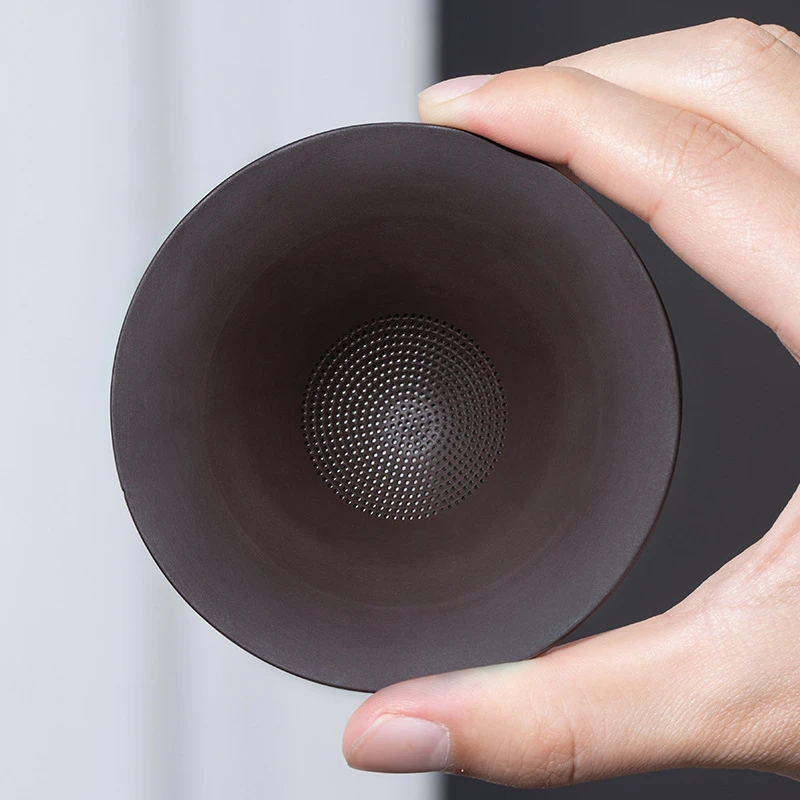 镁泽百孔紫砂茶漏茶滤功夫茶具分茶过滤器创意漏斗 茶渣过滤网架