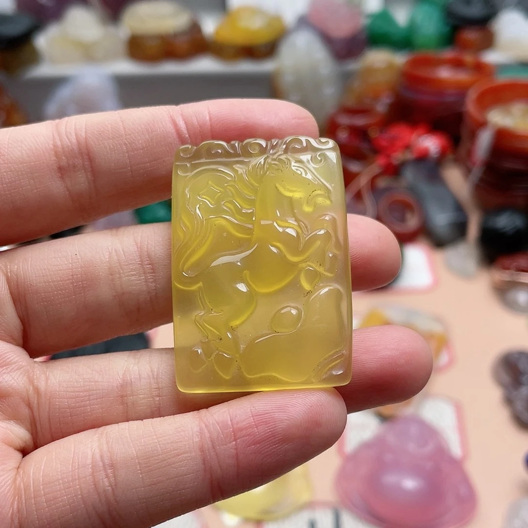 玛瑙/玉髓颈饰合金泪****睛