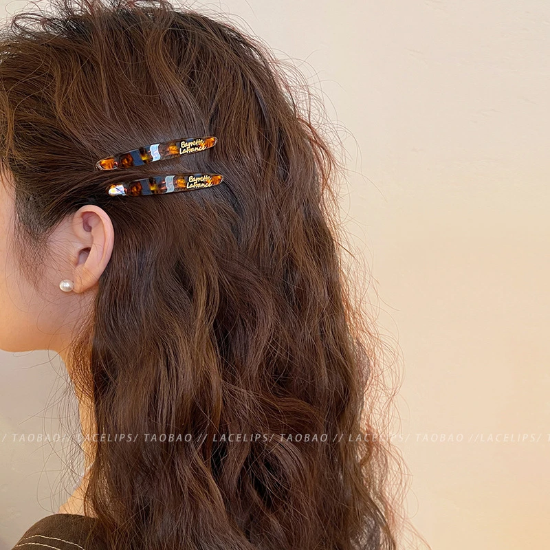 2个简约一字夹韩国碎发夹女2025新款高端刘海夹子头饰醋in