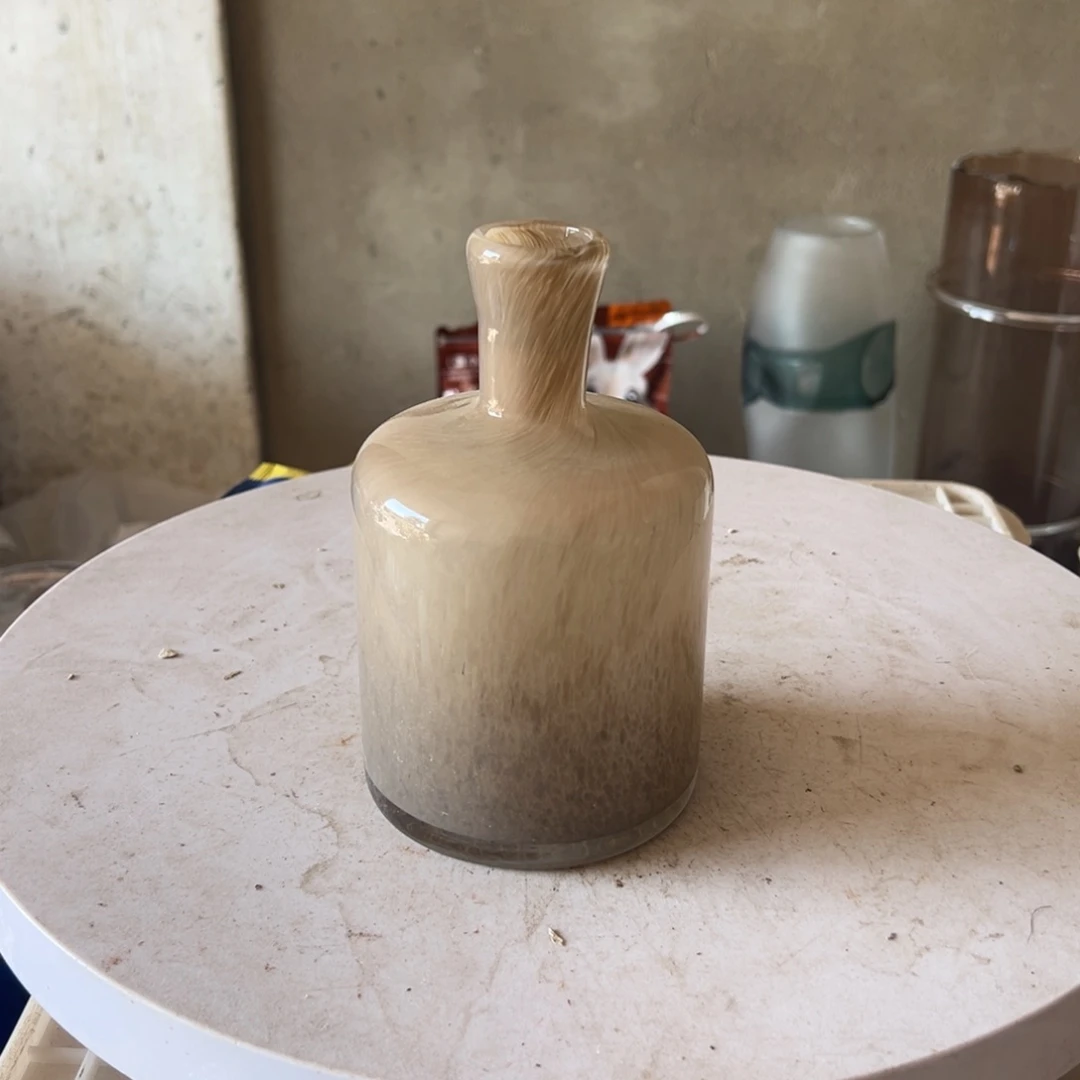 弘扬琉璃花器微瑕高度17