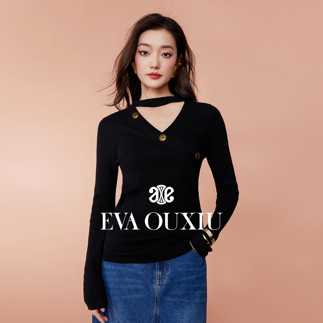 【诗语专属】EVA OUXIU/伊华欧秀针织衫E33ZM0613
