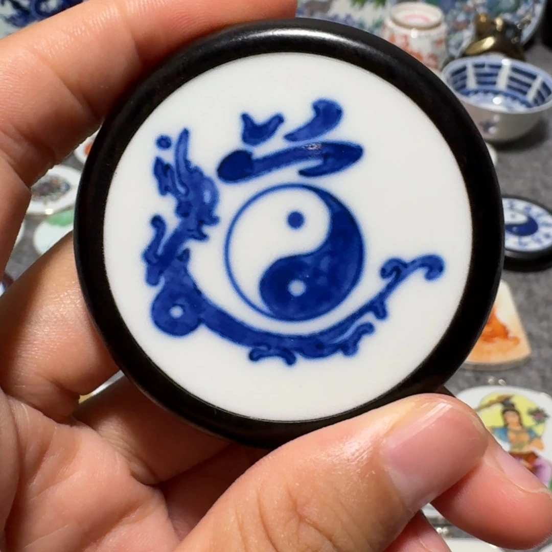 瓷片龙*少精品道挂件一个