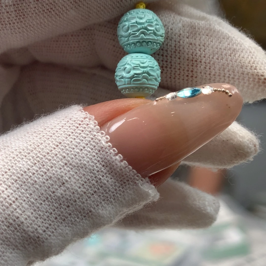 绿松石未镶嵌挂件