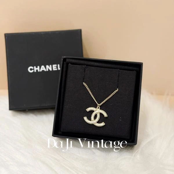 大吉中古/Chanel香奈儿金色双c项链