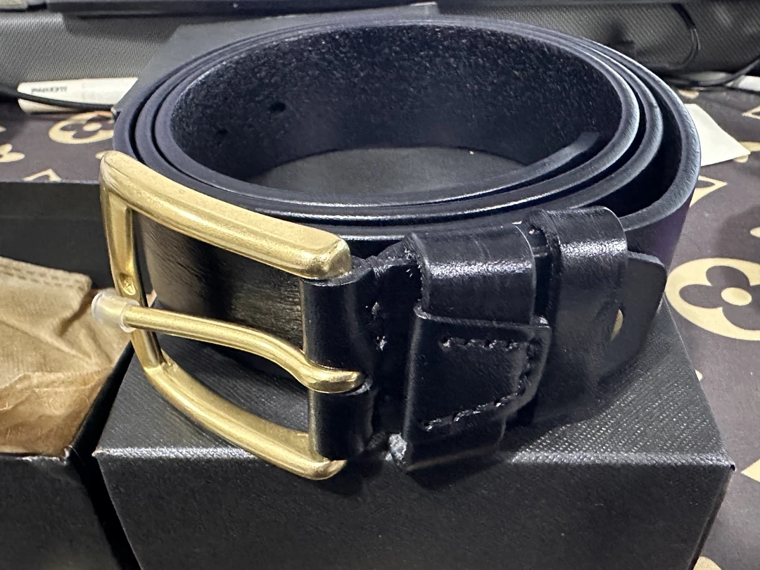 黄铜扣（头层牛皮）皮带男士腰带复古休闲经典奢侈