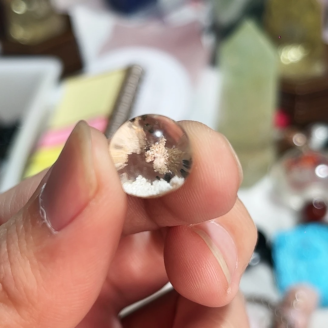 水晶天然水晶微瑕银S925镶嵌