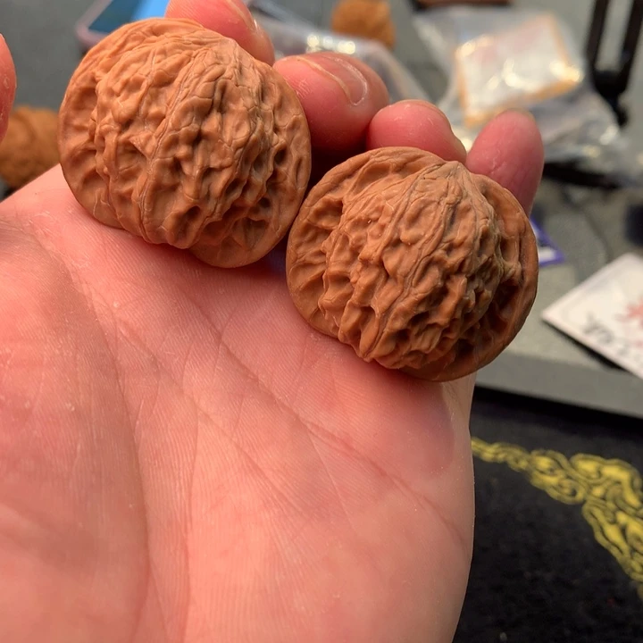 文玩核桃把件50号38全品磨盘