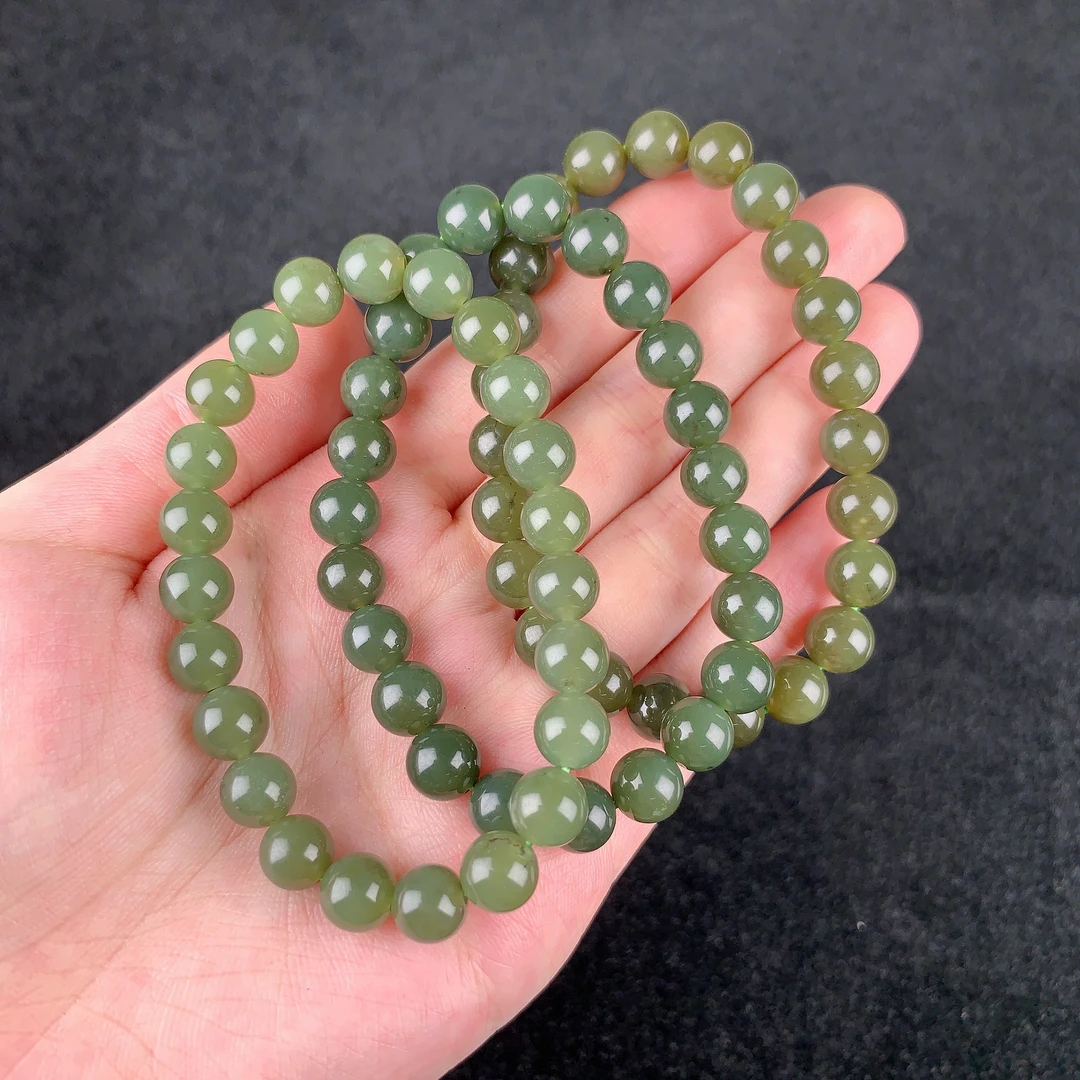 HW【麦子家族秋季特惠】天然和田玉7-8手串多样性发1 HZ3-008